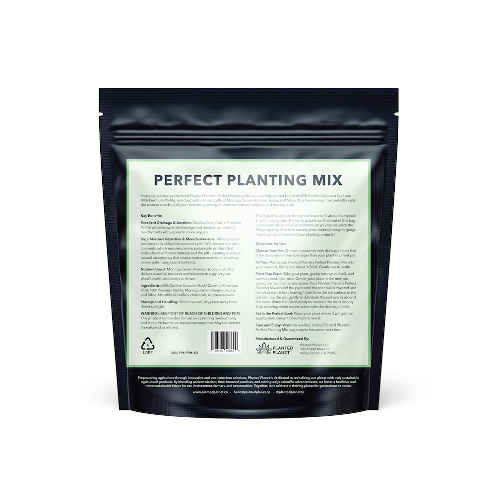Planted Planet 'The Dream Team' (2 mezclas perfectas para plantar, 1 mezcla para suculentas y 1 biocarbón de coco)